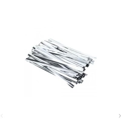 картинка Твист-лента для пакетиков с бантиком (Красная,10 см) 50 шт от магазина Crumble-shop.ru