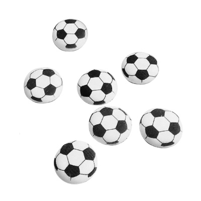 картинка Сахарные фигурки - "Медальоны Футбольный мяч 27 мм" (275 шт) от магазина Crumble-shop.ru