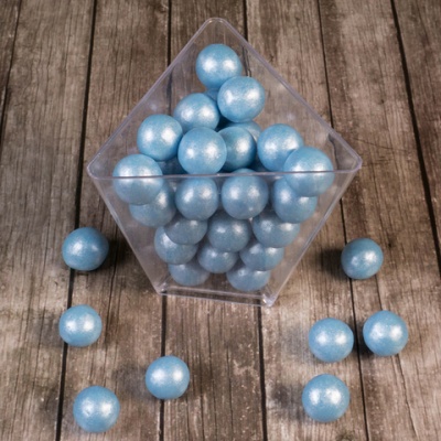 картинка Драже рисовое в глазури - "Голубой жемчуг 2-3 мм", 50 гр от магазина Crumble-shop.ru