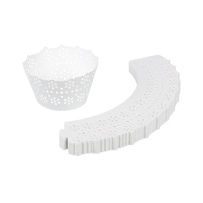 картинка Салфетка ажурная для капкейков h50 мм. (25 шт.) от магазина Crumble-shop.ru