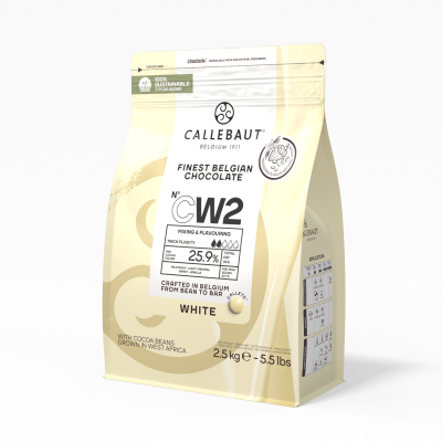 картинка Шоколад Callebaut - Белый, 25.9%, 2,5 кг от магазина Crumble-shop.ru