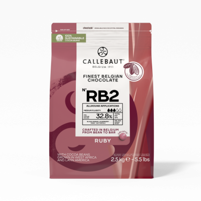 картинка Шоколад Callebaut - Ruby 47.3%, 2,5 кг от магазина Crumble-shop.ru