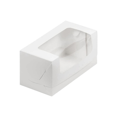 картинка Коробка для кекса 200*100*100 мм (белая) от магазина Crumble-shop.ru