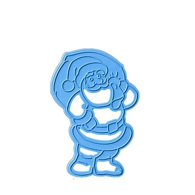 картинка Вырубка пластиковая - "Санта-Клаус" от магазина Crumble-shop.ru