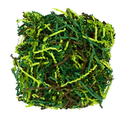 картинка Бумажный наполнитель - Микс зеленый (100 гр.) от магазина Crumble-shop.ru