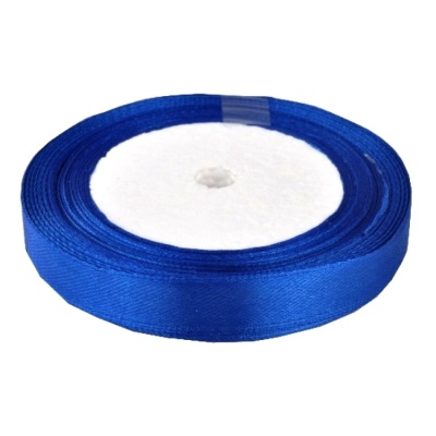 картинка Лента атласная - Темно-синий, 12 мм (32,9 м) от магазина Crumble-shop.ru