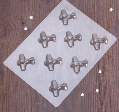 картинка Форма для отливки шоколадных фигурок - "Самолеты" (24х18,3х1 см) от магазина Crumble-shop.ru