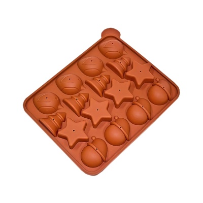 картинка Силиконовая форма "Лоллипоп Новогодний" (6 фигур) от магазина Crumble-shop.ru