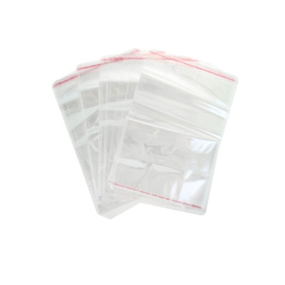 картинка Пакет с липкой лентой (13,5*21см), 30мкм 100 штук от магазина Crumble-shop.ru