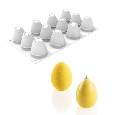 картинка Форма силиконовая Silikomart - "Яйцо 70" от магазина Crumble-shop.ru