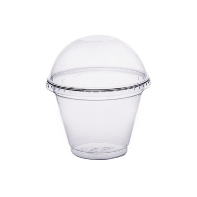 картинка Стакан PET-Шейкер с крышкой без отверстия 200 мл (50 шт) от магазина Crumble-shop.ru