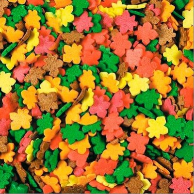 картинка Посыпки - "Осенние листья", 75 гр. от магазина Crumble-shop.ru