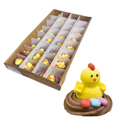 картинка Сахарная фигурка - "Гнездо с цыпленком" 32 шт от магазина Crumble-shop.ru