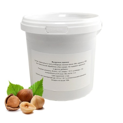 картинка Паста ореховая "Пралине фундучное", 100 гр от магазина Crumble-shop.ru