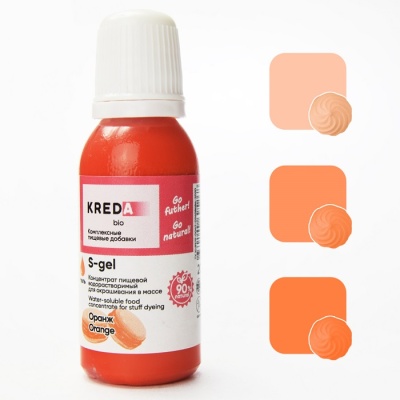 картинка Краситель "Kreda Bio" гелевый - Оранж (20 гр) от магазина Crumble-shop.ru