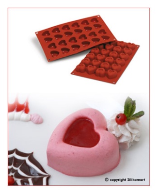 картинка Форма для выпечки SiliconFlex - "Сердце" (SF 089) от магазина Crumble-shop.ru