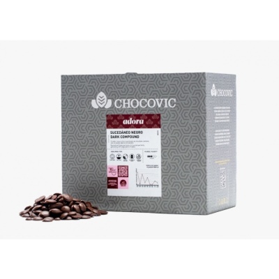 картинка Глазурь Chocovic темная Легкоплавкие диски Adora (5 кг) от магазина Crumble-shop.ru