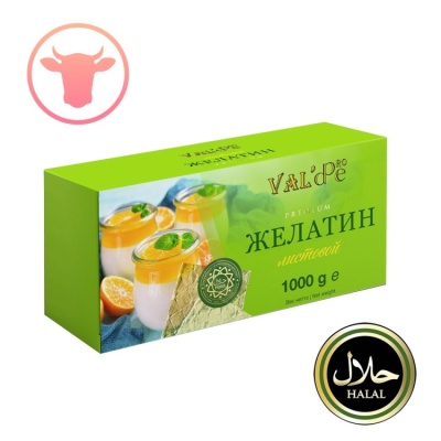 картинка Желатин Листовой говяжий "Ewald/Valde Gold" 180 bloom, (1 кг) от магазина Crumble-shop.ru