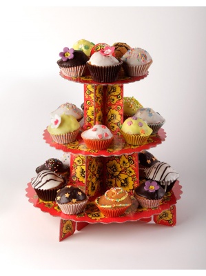 картинка Подставка 3-х ярусная (малая), картон от магазина Crumble-shop.ru