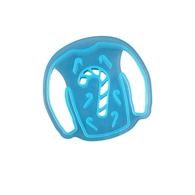 картинка Вырубка пластиковая - "Праздничный свитер" от магазина Crumble-shop.ru