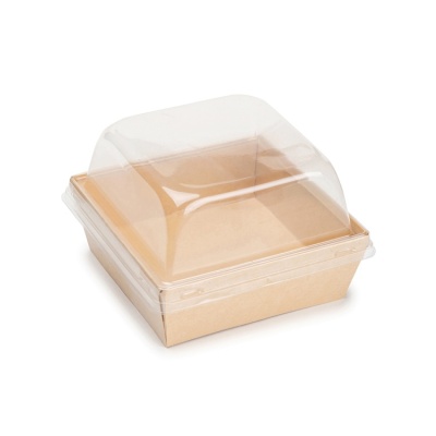 картинка Коробка ECO SmartPack 800, купольная крышка (163*163*56), 200 шт от магазина Crumble-shop.ru