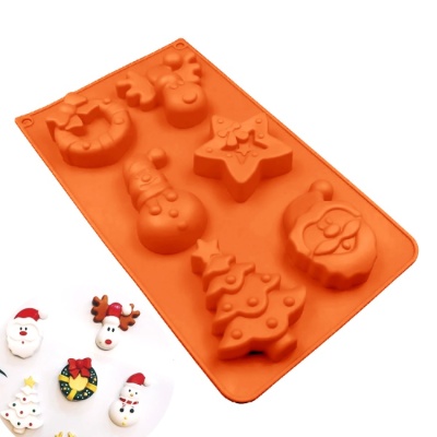 картинка Форма силиконовая - "Новогоднее настроение", 6 ячеек от магазина Crumble-shop.ru