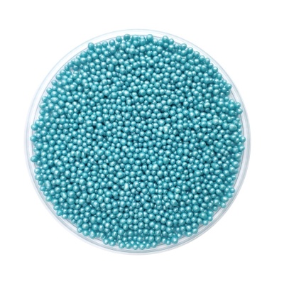 картинка Драже рисовое в глазури - "Голубой жемчуг 2-3 мм", 50 гр от магазина Crumble-shop.ru