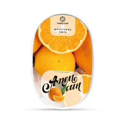 картинка Фруктовое пюре "Puree.Club" - Апельсин (1 кг) от магазина Crumble-shop.ru
