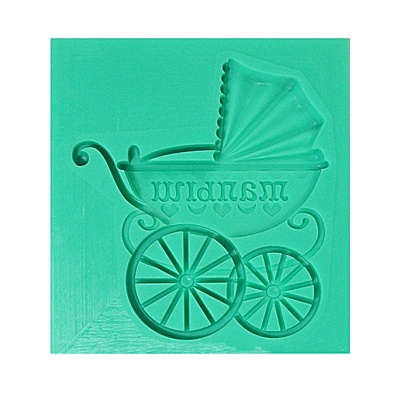 картинка Молд силиконовый - "Коляска большая" (62х70 см) от магазина Crumble-shop.ru