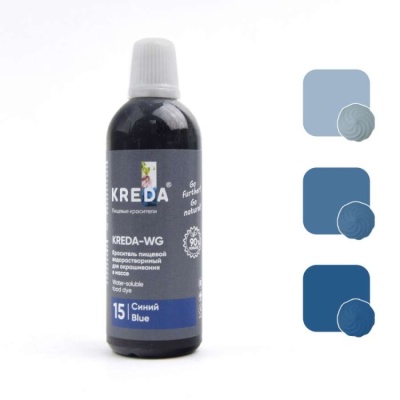 картинка Краситель "Kreda-WG" водорастворимый - Синий (100 гр) от магазина Crumble-shop.ru