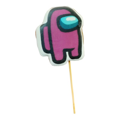 картинка Имбирный пряник с пищевой печатью - Among Us от магазина Crumble-shop.ru