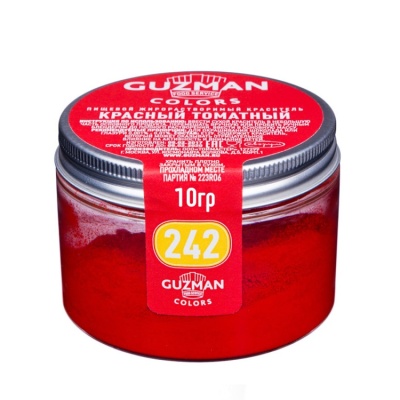 картинка Краситель "Guzman" 10 гр, жирорастворимый - Красный томатный от магазина Crumble-shop.ru