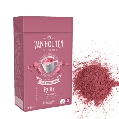 картинка Горячий шоколад Van Houten VH Ruby Chocolate Drink, 75 гр от магазина Crumble-shop.ru