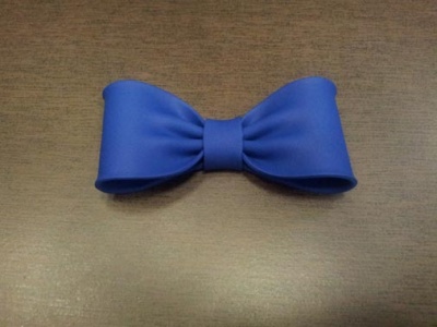 картинка Бантик из мастики - Синий (11185*K/p) от магазина Crumble-shop.ru