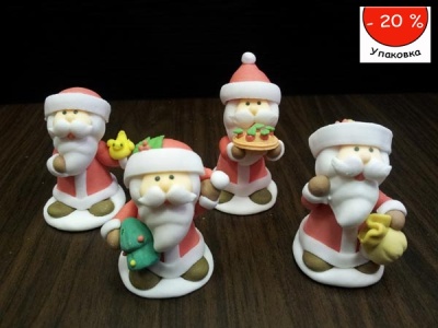 картинка Сахарные фигурки - "Дед Мороз", 48шт. (14945) от магазина Crumble-shop.ru