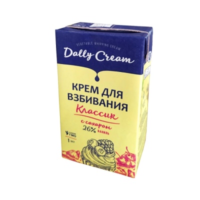 картинка Крем для взбивания 26% "Dally Cream", 1 л от магазина Crumble-shop.ru