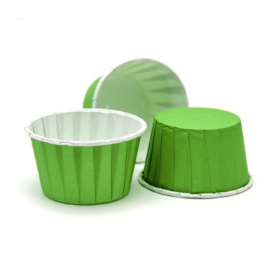картинка Форма бумажная Маффин зеленый (d50хh40мм), 10 шт от магазина Crumble-shop.ru