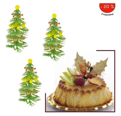 картинка Пластиковые фигурки - "Ель с игрушками", 144шт. (14222) от магазина Crumble-shop.ru