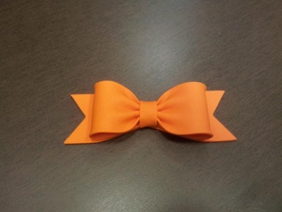 картинка Бантик из мастики - Оранжевый (11160*Q/p) от магазина Crumble-shop.ru