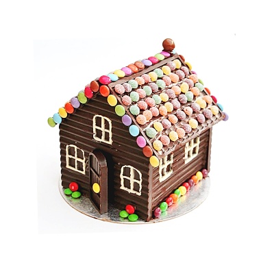 картинка Форма силиконовая - "Пряничный домик" (2 части) 35*25*1 см от магазина Crumble-shop.ru
