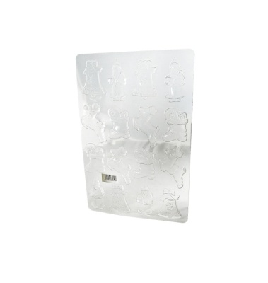 картинка Форма для отливки шоколадных фигурок - "Новый год" (15х8х2,5 см) от магазина Crumble-shop.ru