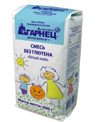 картинка Смесь белый хлеб без глютена TM GARNEC 600 гр (бум. пакет) от магазина Crumble-shop.ru