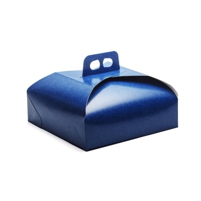 картинка Коробка для тортов 23х23 темно-синяя, 1 шт от магазина Crumble-shop.ru