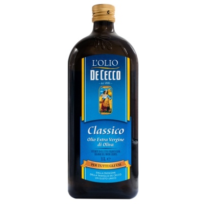 картинка Масло оливковое Extra Virgin De Cecco 1 л, Италия от магазина Crumble-shop.ru