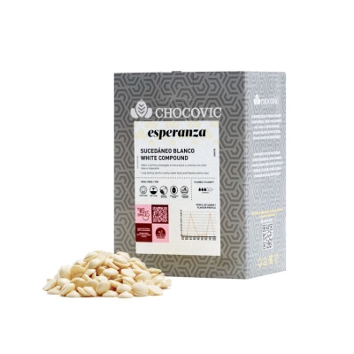 картинка Глазурь Chocovic белая твердая лауриновая Esperanza (5 кг) от магазина Crumble-shop.ru