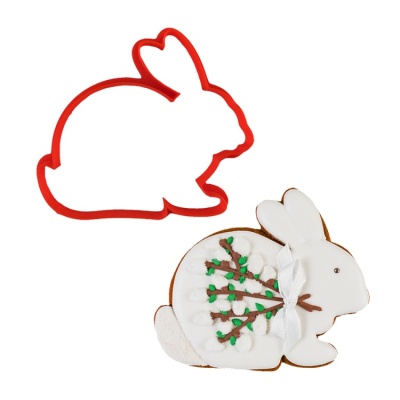 картинка Вырубка пластиковая - "Кролик пасхальный"  97*80 мм от магазина Crumble-shop.ru