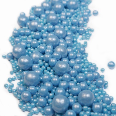 картинка Драже рисовое в глазури - "МИКС голубой жемчуг", 1,5 кг от магазина Crumble-shop.ru