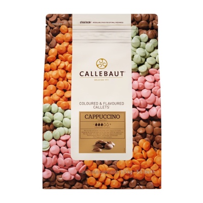 картинка Шоколад Callebaut - Cappuccino, смесь молочного и белого шоколада с кофе, 2,5 кг от магазина Crumble-shop.ru