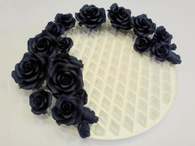 картинка Цветы из мастики - "Черная роза", (11152*Z/p1) от магазина Crumble-shop.ru