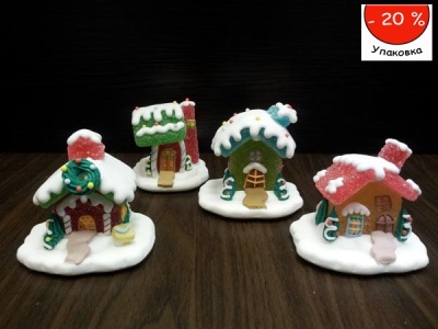 картинка Сахарные фигурки - "Веселый домик", 36шт. (14387) от магазина Crumble-shop.ru